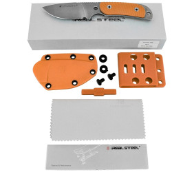 Nóż Real Steel Hunter 165 Orange G10, Stonewashed