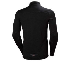 Koszulka termo Helly Hansen Lifa Merino Zip Black