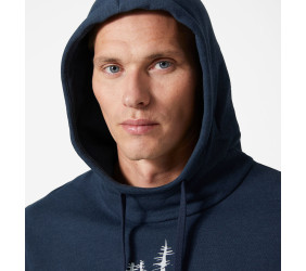 Bluza Helly Hansen Graphic Hoodie Navy Melange