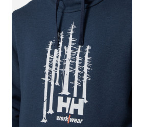 Bluza Helly Hansen Graphic Hoodie Navy Melange