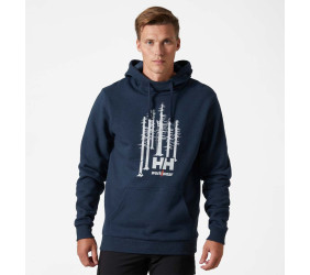 Bluza Helly Hansen Graphic Hoodie Navy Melange
