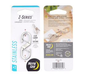 Nite Ize - Podwójny karabińczyk Z-Series - Stalowy