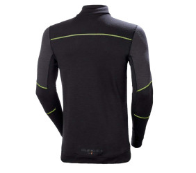 Koszulka termo Helly Hansen Lifa Merino Zip Black
