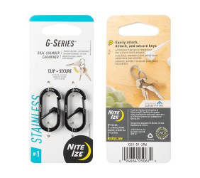 Zestaw Karabinków Nite Ize G-Series 1 2pack Black