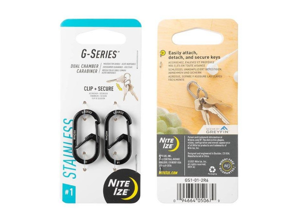 Zestaw Karabinków Nite Ize G-Series 1 2pack Black