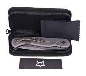 Nóż FOX Eastwood Tiger Sandblasted Titanium, Coars