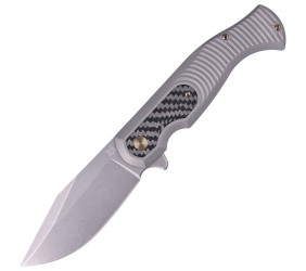 Nóż FOX Eastwood Tiger Sandblasted Titanium, Coars