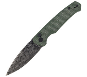 Nóż CIVIVI Altus Green G10, Black Damascus (C20076