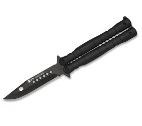 Nóż motylek K25 02131 Balisong Black