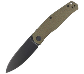 Nóż Civivi Sokoke Green Burlap Micarta, Black Ston