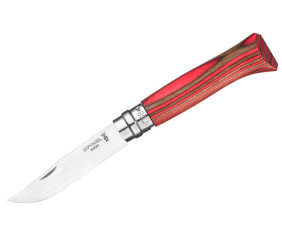 Opinel Nóż Inox Laminated Red Natural 08