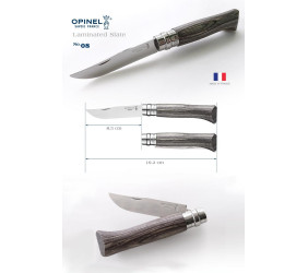 Opinel Nóż Inox Laminated Red Natural 08