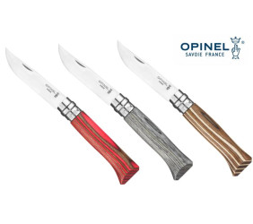 Opinel Nóż Inox Laminated Red Natural 08
