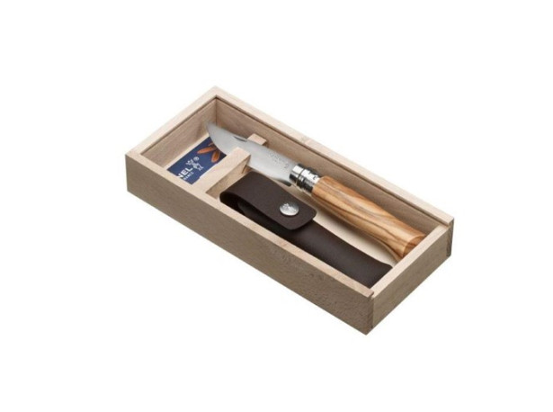 Opinel Nóż Luxury Olive 08 opak + etui
