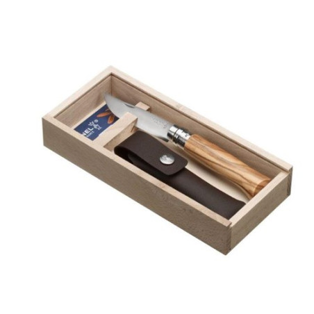 Opinel Nóż Luxury Olive 08 opak + etui