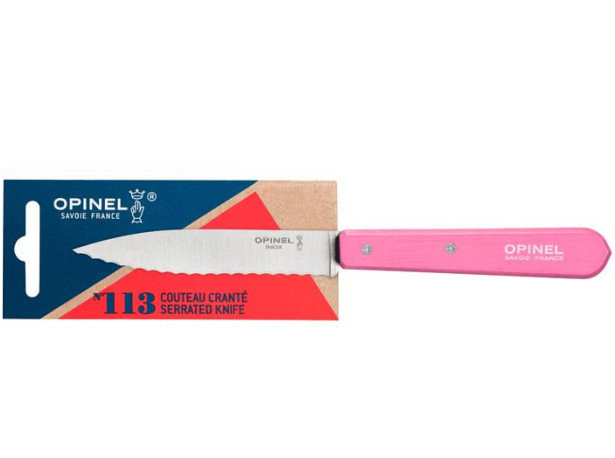 Opinel Nóż Serrated Pink 113