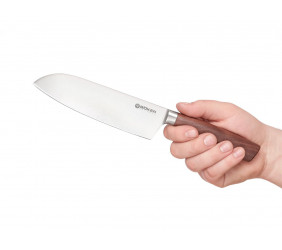 Nóż Santoku Boker Solingen Core Walnut, Kulle