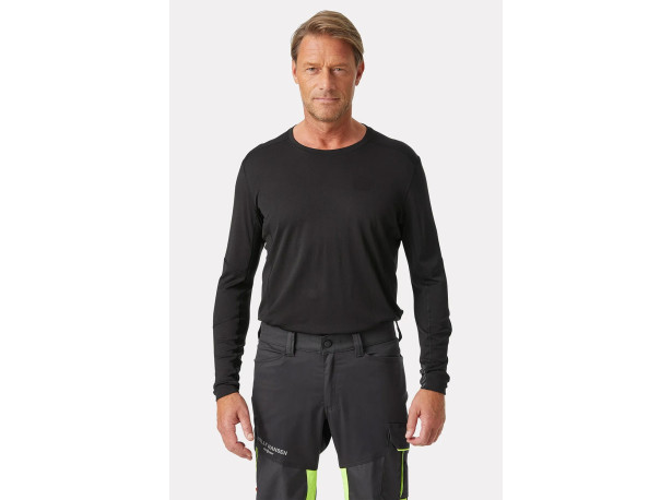 Koszulka Termoaktywna Helly Hansen Lifa Black