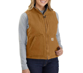 Damska Kamizelka Carhartt Sherpa Lined Mock Brown