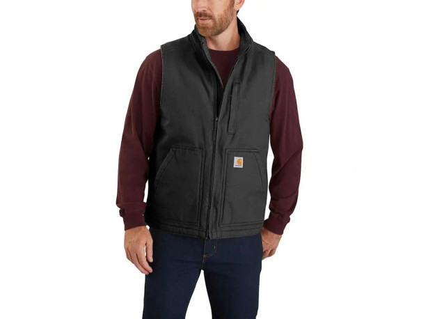 Kamizelka Carhartt Washed Duck Sherpa-Lined Black