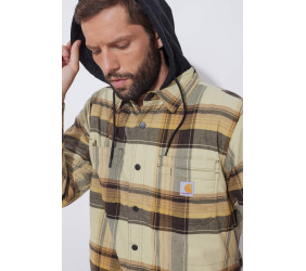 Koszula Wierzchnia Carhartt Flannel Dark Brown
