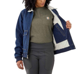 Damska Kurtka Carhartt Rugged Denim Sherpa Beech