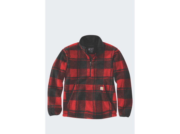 Polar Carhartt Fleece Pullover CrabApple Plaid