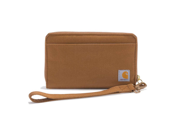 Portfel Carhartt Nylon Duck LayFlat Clutch Brown