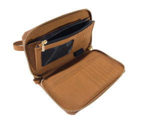 Portfel Carhartt Nylon Duck LayFlat Clutch Brown