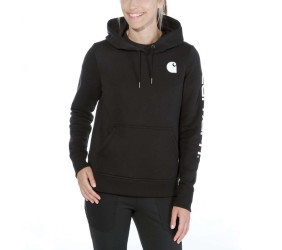 Bluza Carhartt Clarksburg Sleeve Logo Hooded Black