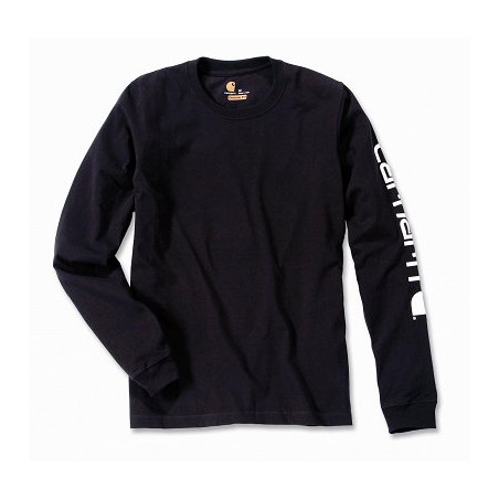Koszulka Carhartt Logo Long Sleeve Black