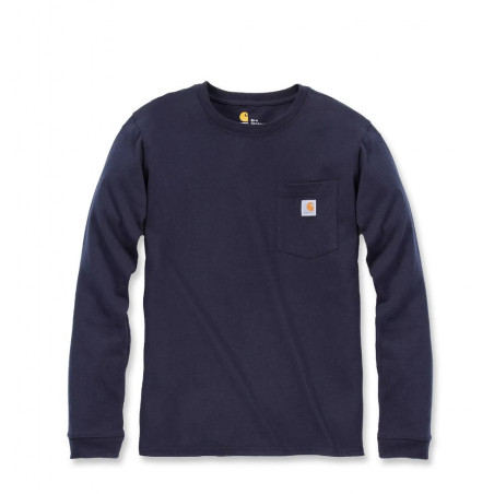 Koszulka Carhartt WK126 Workwear Pocket L/S Navy