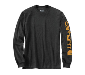 Koszulka Carhartt Heavy Sleeve Logo Carbon Heather