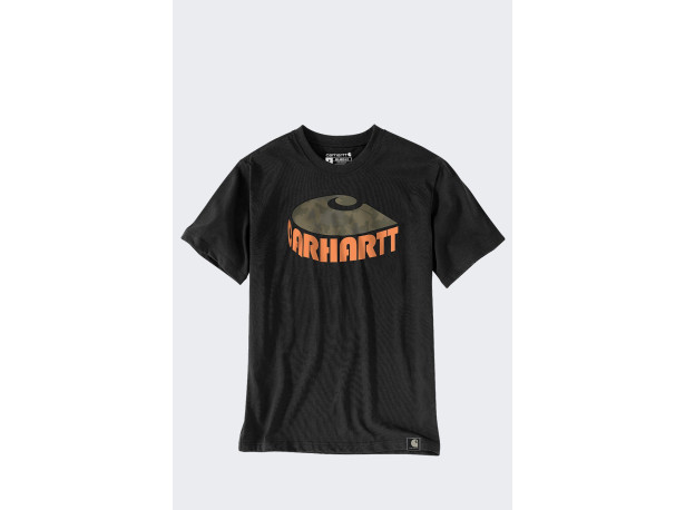 Koszulka Carhartt Heavyweight Camo C Black