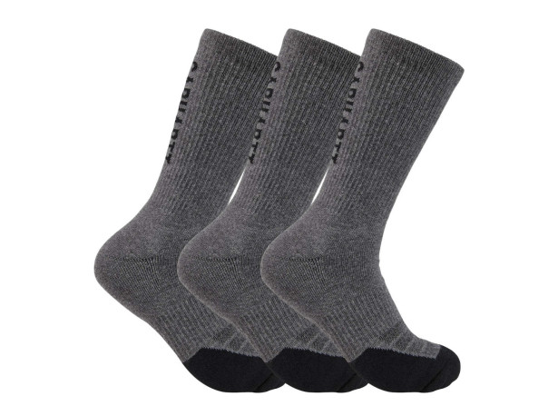 Skarpety Carhartt Force Midweight Logo Crew Carbon