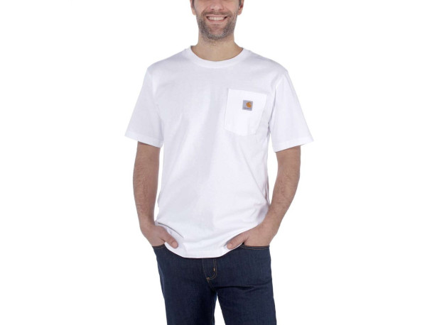 Koszulka Carhartt Workwear Pocket S/S White