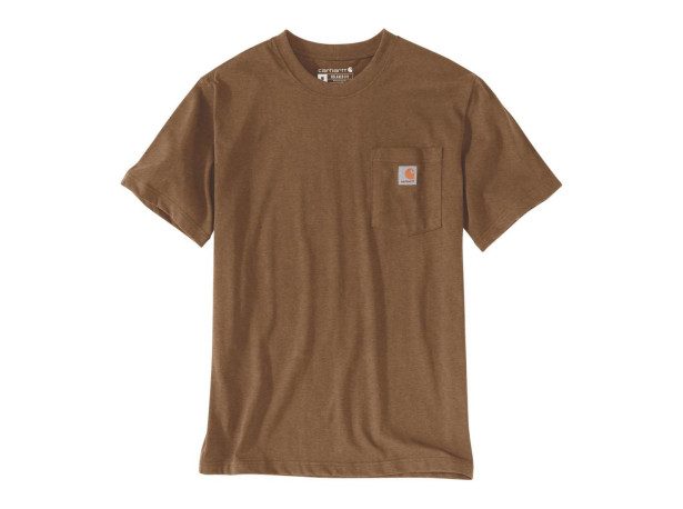 Koszulka Carhartt Heavyweight Pocket Oiled Walnut