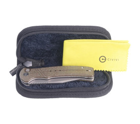 Nóż CIVIVI Cogent Green Micarta, Silver Bead Blast
