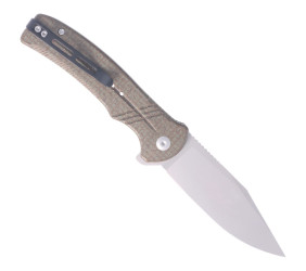 Nóż CIVIVI Cogent Green Micarta, Silver Bead Blast