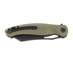 Nóż Kubey Drake Green G10, Dark Stonewashed 14C28N