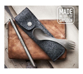 Light My Fire Spork & Straw Kit Titanium