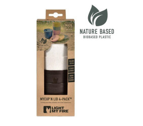 Light My Fire MyCup`n Lid Short 4-pack cocoa cream