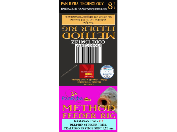Przypon Method Feeder rozmiar 12 / Igła Pan Ryba