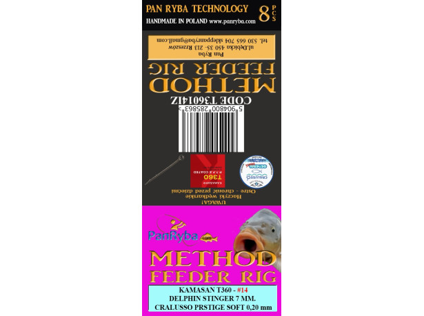 Przypon Method Feeder rozmiar 14 / Igła Pan Ryba