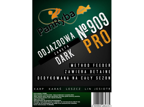 Zanęta Method Feeder Pan Ryba – 909 Dark Pro