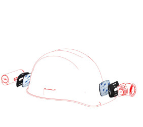 Zestaw mocujący do kasku I