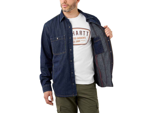 Ocieplana Koszula Carhartt Relaxed Denim Glacier