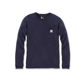 Koszulka Carhartt WK126 Workwear Pocket L/S Navy