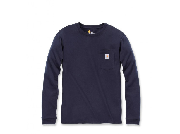 Koszulka Carhartt WK126 Workwear Pocket L/S Navy