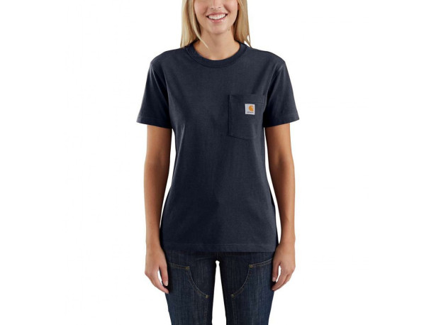 Koszulka Carhartt WK87 Workwear Pocket S/S Navy